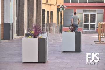 El Cabildo supervisa la finalización de las obras de mejora en la Zona Comercial Abierta de Los Llanos/Francisco Javier Santana.